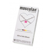Ультрапрочные презервативы Masculan Ultra Safe Black - 10 шт. - Masculan - купить с доставкой в Шахтах