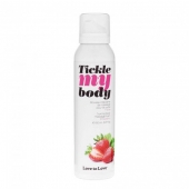 Массажная хрустящая пенка Tickle My Body Strawberry с ароматом клубники - 150 мл. - Love to Love - купить с доставкой в Шахтах