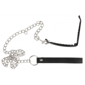 Зажим для половых губ с поводком Pussy Clamp With A Leash - Orion - купить с доставкой в Шахтах