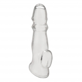 Прозрачная насадка для пениса Girthy Penis Enhancing Sleeve Extension - 17,1 см. - BlueLine - в Шахтах купить с доставкой