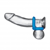 Комплект из 2 эрекционных колец-восьмерок 2-Pack Duo Cock And Ball Stamina Enhancement Ring - BlueLine - в Шахтах купить с доставкой
