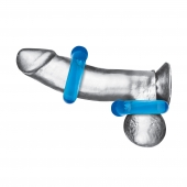 Комплект из двух колец для пениса 2-Pack Ultra-Stretch Stamina Endurance Ring - BlueLine - в Шахтах купить с доставкой