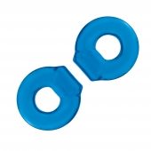 Комплект из двух колец для пениса 2-Pack Ultra-Stretch Stamina Endurance Ring - BlueLine - в Шахтах купить с доставкой
