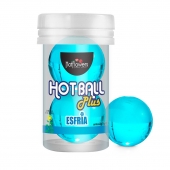 Лубрикант на масляной основе Hot Ball Plus с охлаждающим эффектом (2 шарика по 3 гр.) - HotFlowers - купить с доставкой в Шахтах