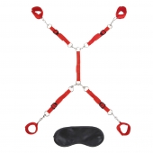 Красная фиксация на матрас Classic Bedspreader - Lux Fetish - купить с доставкой в Шахтах