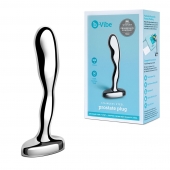 Стальной стимулятор простаты Stainless Steel Prostate Plug - 11,5 см. - b-Vibe - в Шахтах купить с доставкой