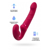 Малиновый безремневой страпон Lapis - 23 см. - Lovense - купить с доставкой в Шахтах