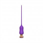 Фиолетовый тонкий стимулятор Nipple Vibrator - 23 см. - I-MOON - купить с доставкой в Шахтах
