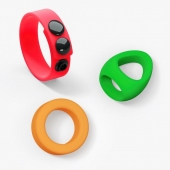 Набор из 3 разноцветных эрекционных колец Kit Neon Ring - Love to Love - в Шахтах купить с доставкой
