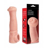 Телесная фантазийная насадка на член Cock Sleeve Size L - KOKOS - в Шахтах купить с доставкой