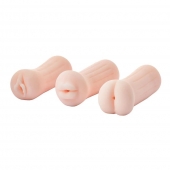 Набор из 3 мастурбаторов The Girl Next Door Tina - Dream Toys - в Шахтах купить с доставкой