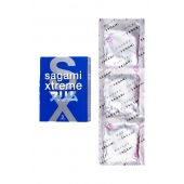 Розовые презервативы Sagami Xtreme FEEL FIT 3D - 3 шт. - Sagami - купить с доставкой в Шахтах