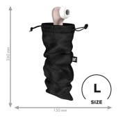 Черный мешочек для хранения игрушек Treasure Bag L - Satisfyer - купить с доставкой в Шахтах