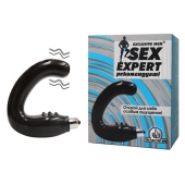 Чёрный массажёр простаты серии Sex Expert - Sex Expert - в Шахтах купить с доставкой
