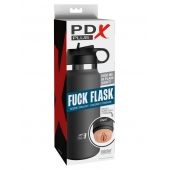 Серый мастурбатор в виде бутылки F*ck Flask - Pipedream - в Шахтах купить с доставкой