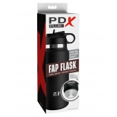Черный мастурбатор в виде бутылки Fap Flask - Pipedream - в Шахтах купить с доставкой
