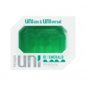 Зеленый мастурбатор-стимулятор Tenga Uni Emerald - Tenga - в Шахтах купить с доставкой