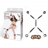 Леопардовая фиксация на матрас для рук и ног Classic Bedspreader - Lux Fetish - купить с доставкой в Шахтах