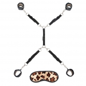 Леопардовая фиксация на матрас для рук и ног Classic Bedspreader - Lux Fetish - купить с доставкой в Шахтах