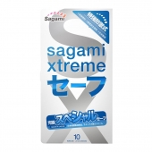 Презервативы Sagami Xtreme Ultrasafe с двойным количеством смазки - 10 шт. - Sagami - купить с доставкой в Шахтах