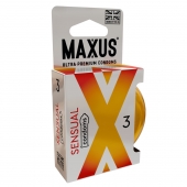 Презервативы анатомической формы Maxus Sensual - 3 шт. - Maxus - купить с доставкой в Шахтах
