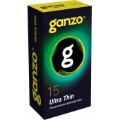 Прозрачные ультратонкие презервативы Ganzo Ultra thin - 15 шт. - Ganzo - купить с доставкой в Шахтах