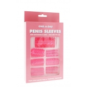Набор из 7 розовых насадок на пенис ONE-A-DAY PENIS SLEEVES PINK - Seven Creations - в Шахтах купить с доставкой