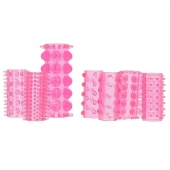 Набор из 7 розовых насадок на пенис ONE-A-DAY PENIS SLEEVES PINK - Seven Creations - в Шахтах купить с доставкой