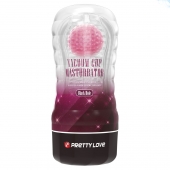 Прозрачный текстурированный мастурбатор Vacuum Cup Masturbator Black Hole - Baile - в Шахтах купить с доставкой