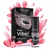 Съедобный жидкий вибратор Dual Vibe! со вкусом клубничного джина с тоником - 15 мл. - ORGIE - купить с доставкой в Шахтах