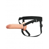 Полый страпон на ремнях 8’’ Hollow Silicone Strap-on - Pipedream - купить с доставкой в Шахтах