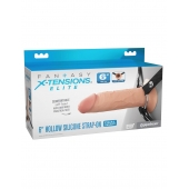 Полый страпон на ремнях 6’’ Hollow Silicone Strap-on - Pipedream - купить с доставкой в Шахтах