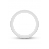 Белое люминесцентное эрекционное кольцо Silicone Glo Cock Ring - Blush Novelties - в Шахтах купить с доставкой