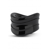 Черное эрекционное кольцо на мошонку Beef Ball Stretcher Snug - Blush Novelties - в Шахтах купить с доставкой