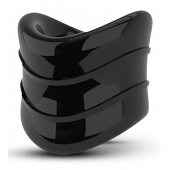 Черное эрекционное кольцо на мошонку Beef Ball Stretcher Snug X Long - Blush Novelties - в Шахтах купить с доставкой