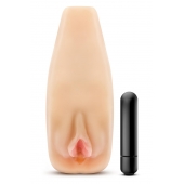 Мастурбатор-вагина с вибрацией Soft   Wet Natasha Realistic Beige Masturbator - Blush Novelties - в Шахтах купить с доставкой