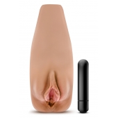 Маструбатор-вагина с вибрацией Soft   Wet Renata Realistic Tan Masturbator - Blush Novelties - в Шахтах купить с доставкой