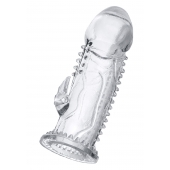 Прозрачная насадка на пенис с шипиками и коготком - 13,5 см. - A-toys - в Шахтах купить с доставкой