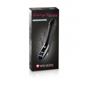 Вибратор с электростимуляцией Tickling Truman Black Edition - 27 см. - MyStim - купить с доставкой в Шахтах