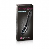 Вибратор с электростимуляцией Sizzling Simon Black Edition - 27 см. - MyStim - купить с доставкой в Шахтах