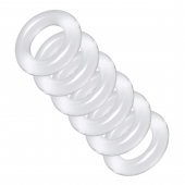 Комплект из 6 прозрачных эрекционных колец Ring Master Custom Ball Stretcher Kit - XR Brands - в Шахтах купить с доставкой