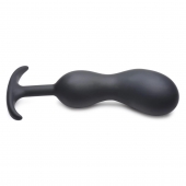 Черный массажер простаты с утяжелителями Premium Silicone Weighted Prostate Plug XL - 20,8 см. - XR Brands - в Шахтах купить с доставкой