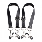 Ремни с зажимами для половых губ Spread Labia Spreader Straps with Clamps - XR Brands - купить с доставкой в Шахтах