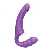 Фиолетовый безремневой страпон Straples Strap-On Dildo - Erokay - купить с доставкой в Шахтах