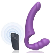 Фиолетовый безремневой страпон Straples Strap-On Dildo - Erokay - купить с доставкой в Шахтах
