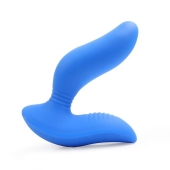 Синий вибромассажер простаты 3,5’’ Curve P-spot Massager - 12 см. - Erokay - в Шахтах купить с доставкой