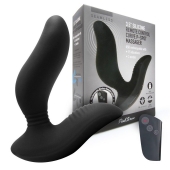 Черный вибромассажер простаты 3,5’’ Remote Control Curve P-spot Massager - 12 см. - Erokay - в Шахтах купить с доставкой
