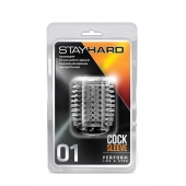 Прозрачная насадка с шипами STAY HARD COCK SLEEVE 01 CLEAR - Blush Novelties - в Шахтах купить с доставкой