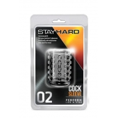 Прозрачная насадка на пенис с шишечками STAY HARD COCK SLEEVE 02 CLEAR - Blush Novelties - в Шахтах купить с доставкой