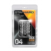 Прозрачная насадка с бороздками STAY HARD COCK SLEEVE 04 CLEAR - Blush Novelties - в Шахтах купить с доставкой